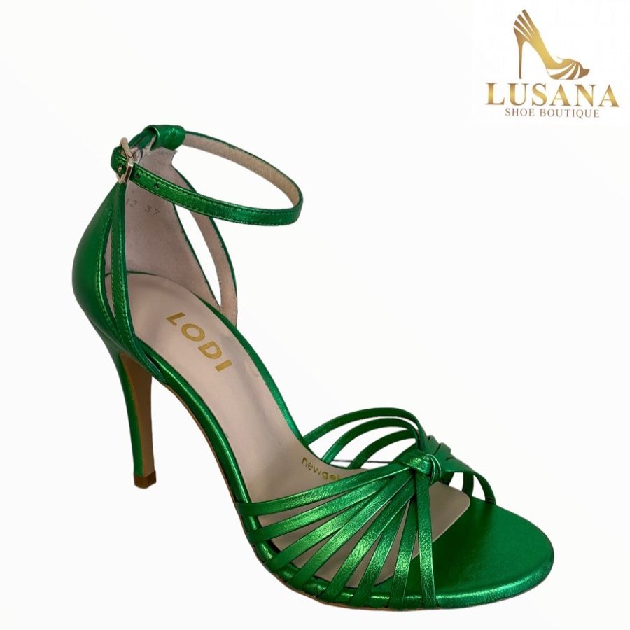 High Heels | LODI Lodi Yisis Cosmos Apple Green Metallic