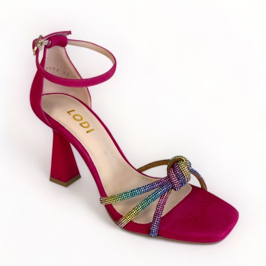 High Heels | LODI Lodi Hatin Pink Multi-Coloured Sandal