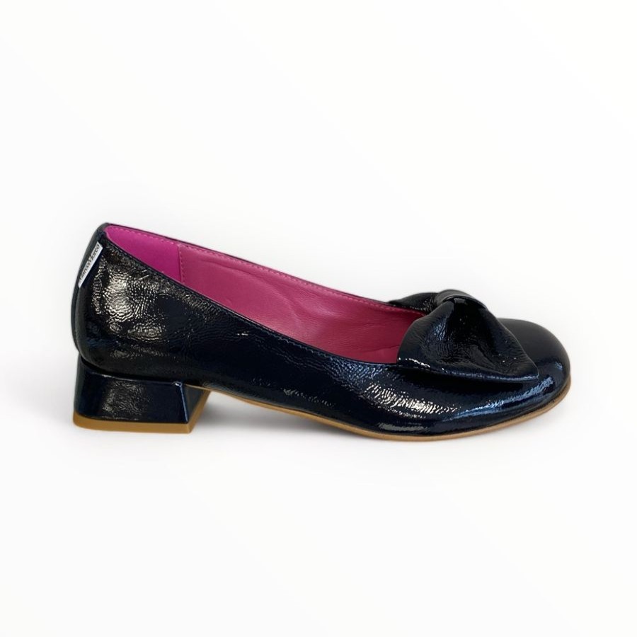 Flats | Marco Moreo Marco Moreo Navy Patent Pump