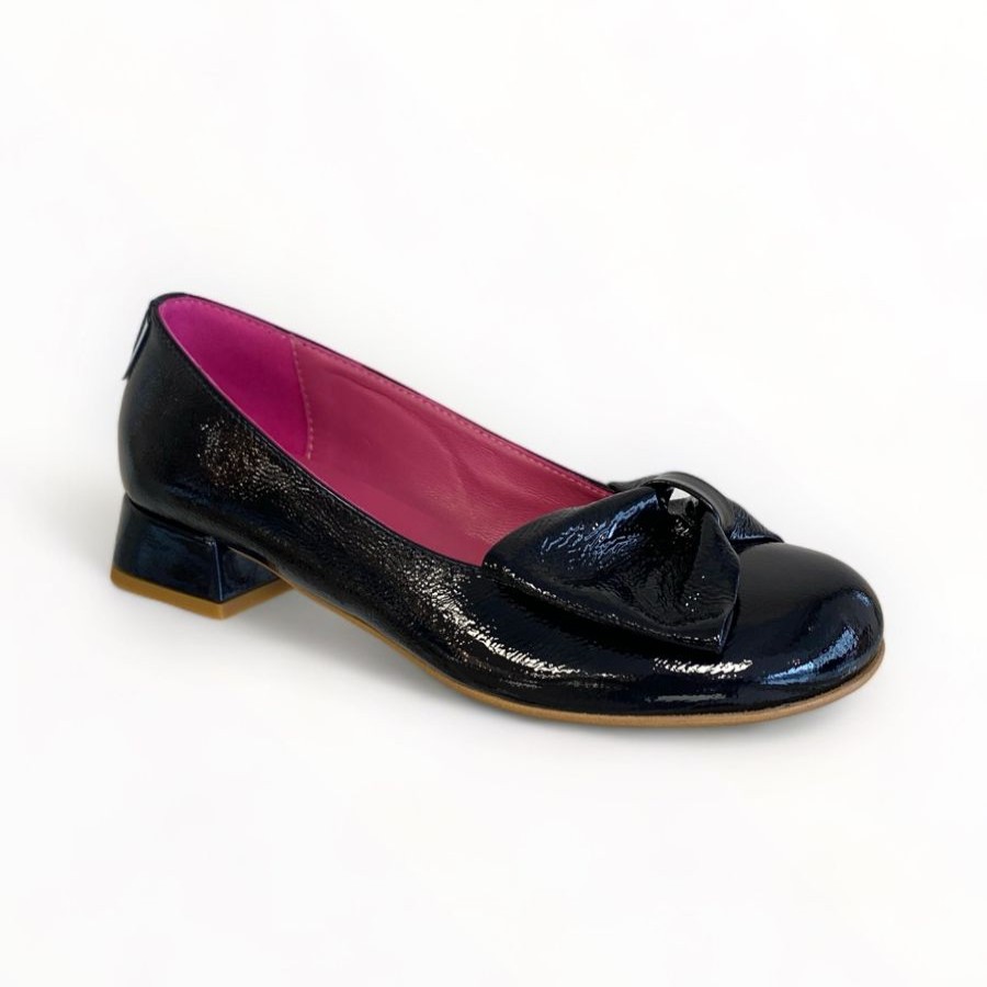 Flats | Marco Moreo Marco Moreo Navy Patent Pump