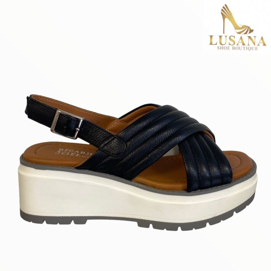 Sandals | Regarde Le Ciel Regarde Le Ciel Jemina Black