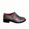 Flats | Marco Moreo Marco Moreo Pewter Leather Brogue Piombo