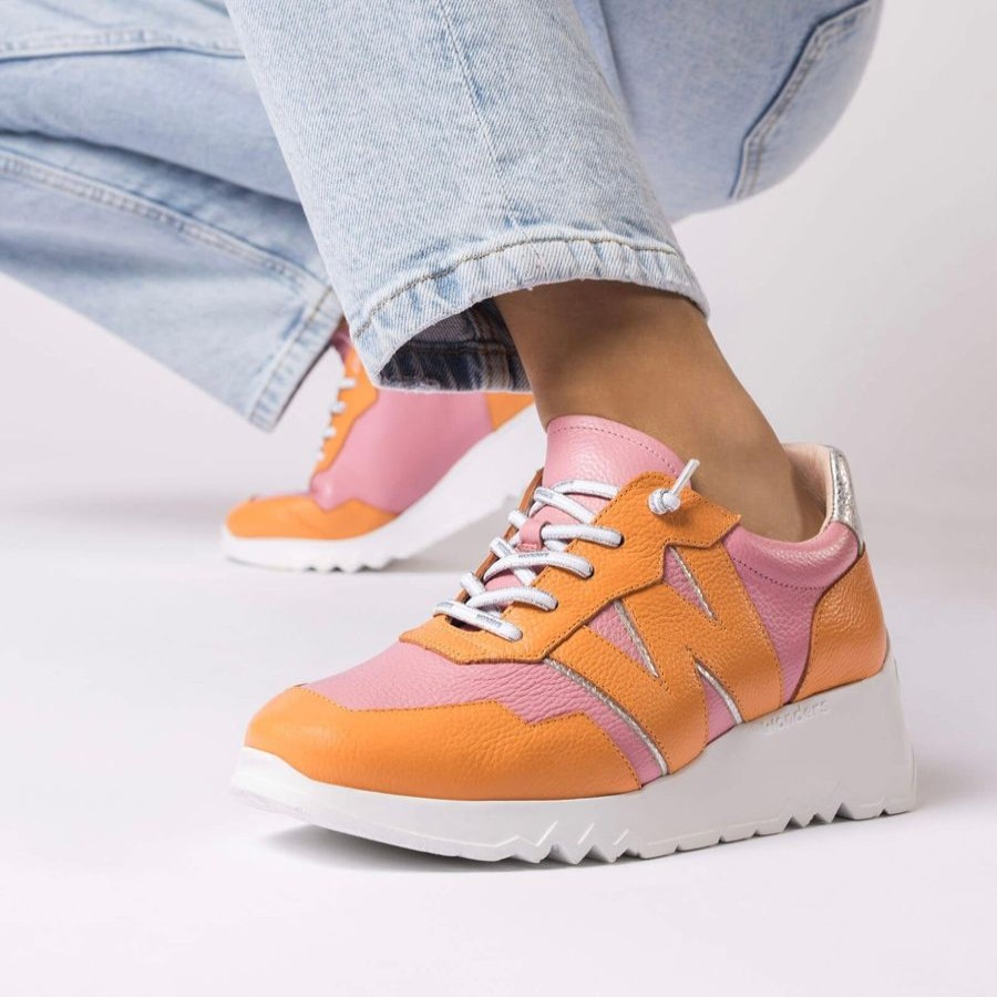 Trainers | Wonders Wonders Kyoto Apricot/Blush Trainer Apricot & Blush