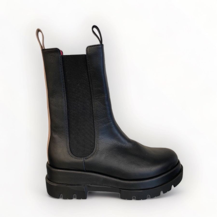 Ankle Boots | Le Babe Le Babe Black Leather Chelsea Boot