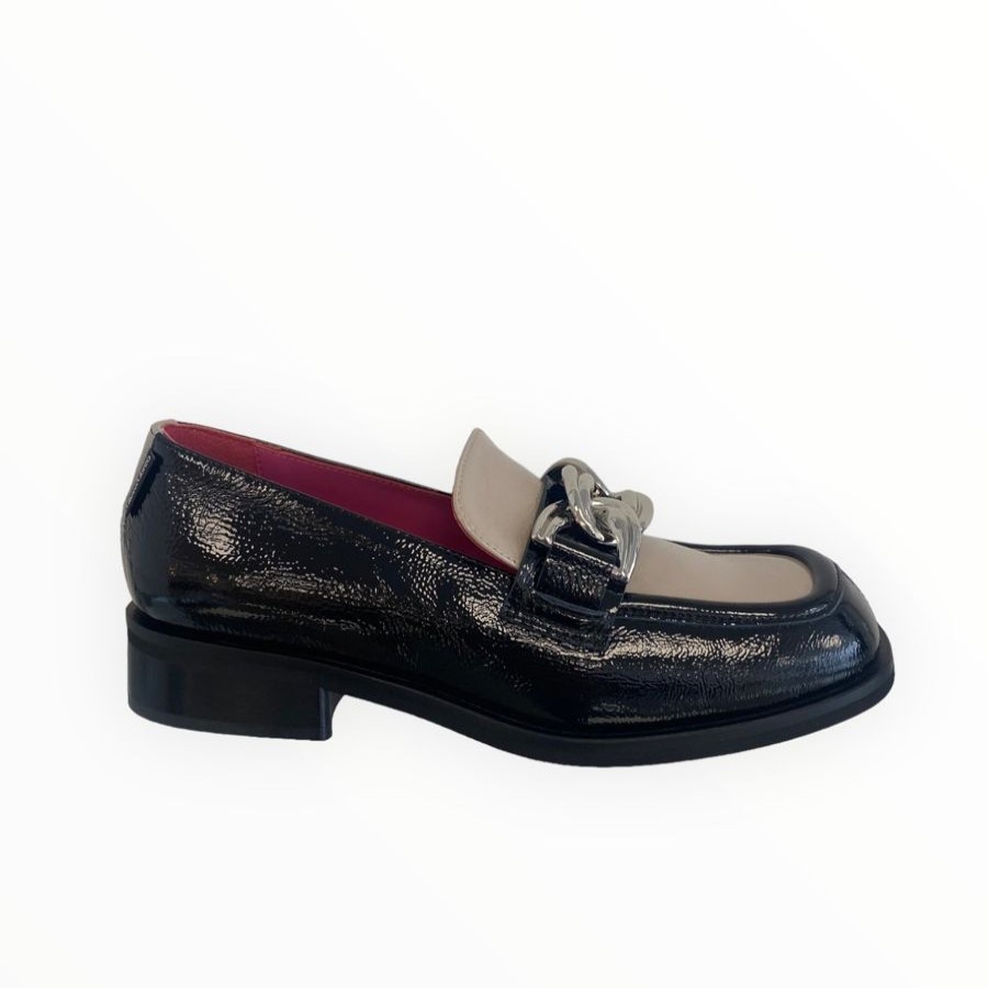 Flats | Marco Moreo Marco Moreo Divina Loafer Black & Taupe