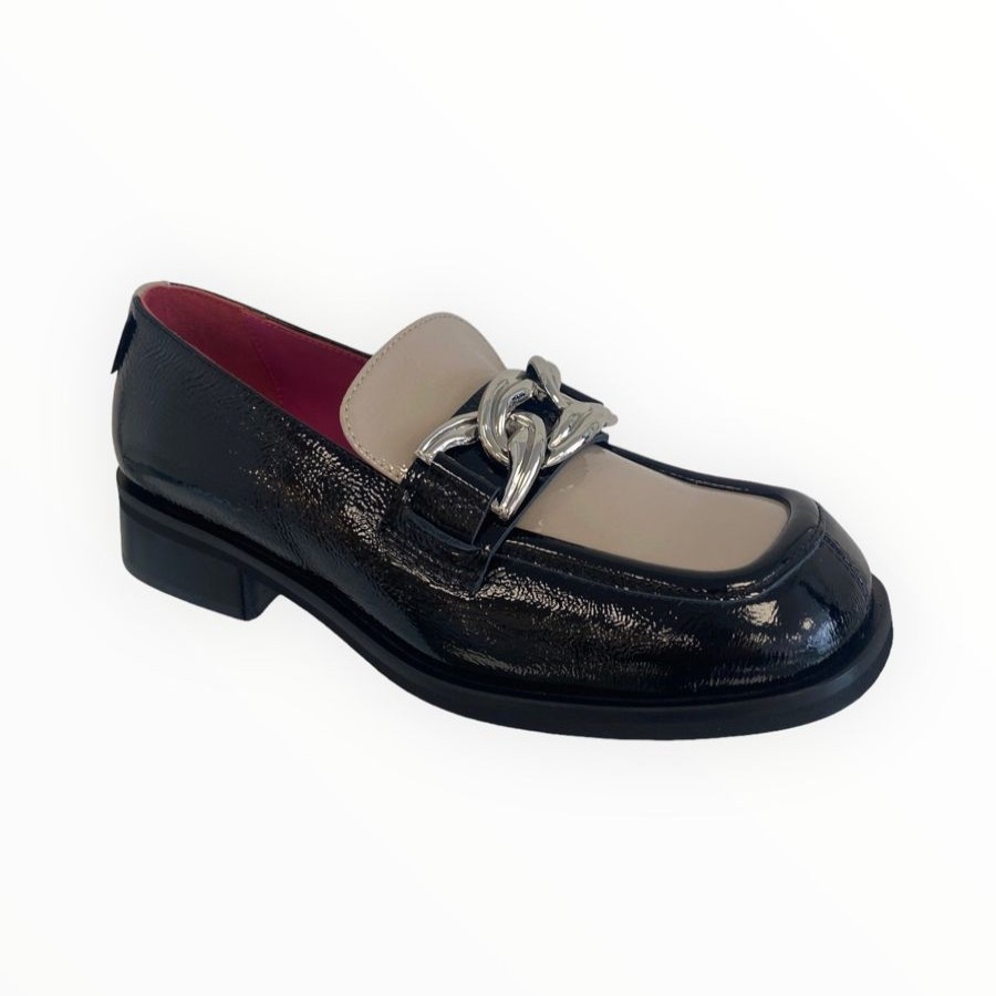 Flats | Marco Moreo Marco Moreo Divina Loafer Black & Taupe