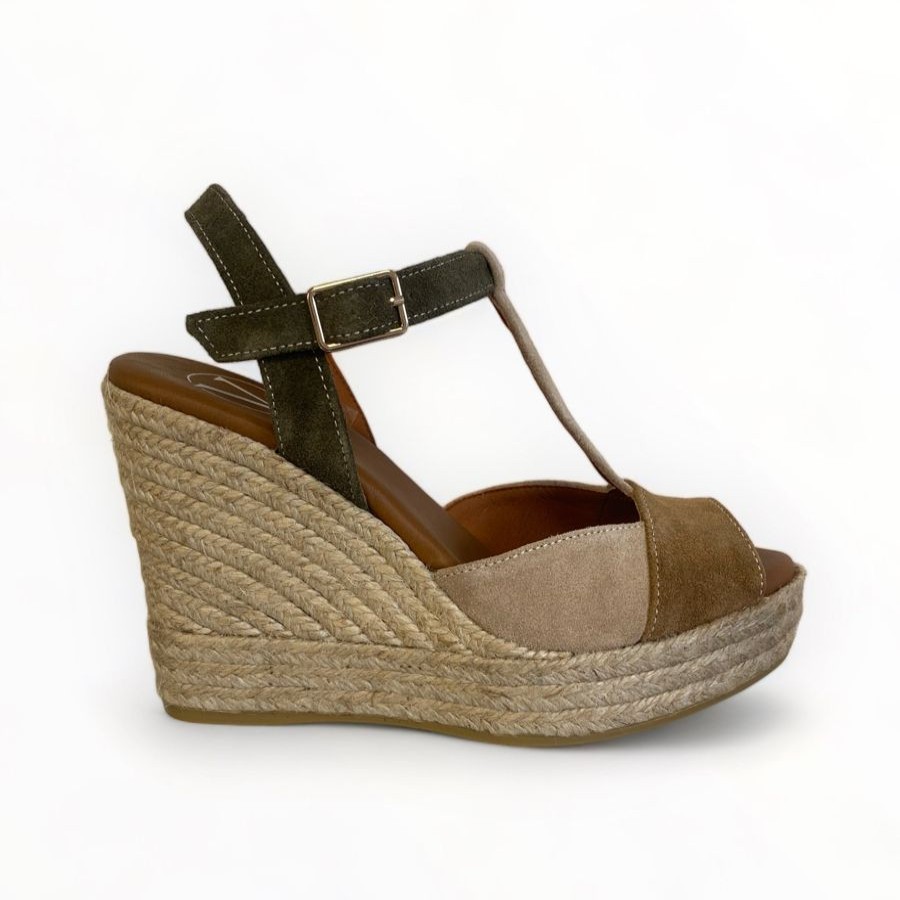 Wedges | Viguera Viguera Cairo Espadrille Sandal Tan/Beige/Khaki