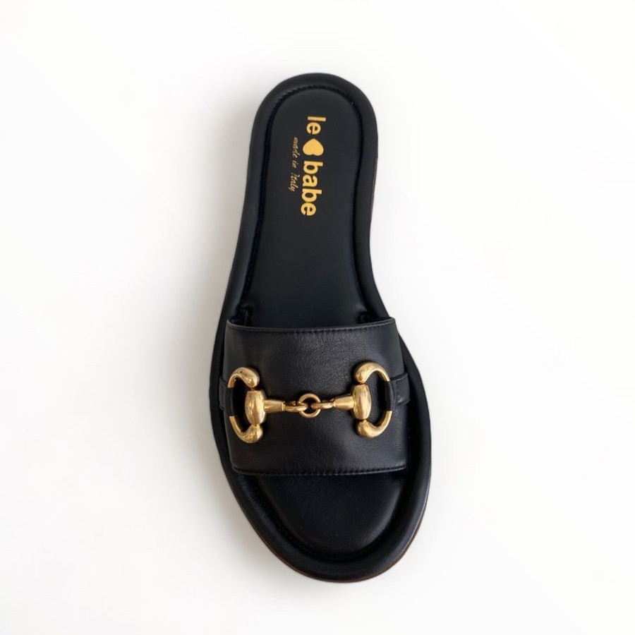 Sandals | Le Babe Le Babe Black Slider