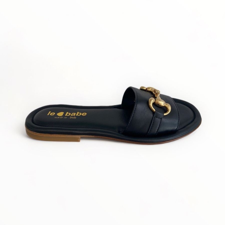 Sandals | Le Babe Le Babe Black Slider