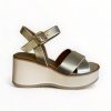 Wedges | REPO Repo Gold Wedge Platform Sandal