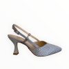 High Heels | Marian Marian Silver Grey Slingback