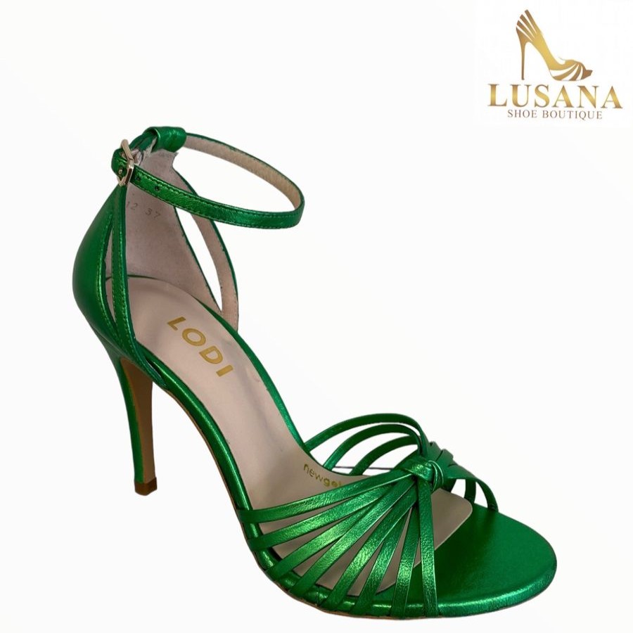 Sandals | LODI Lodi Yisis Cosmos Apple Green Metallic