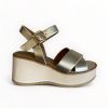 Sandals | REPO Repo Gold Wedge Platform Sandal