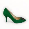 High Heels | Marian Marian Green Suede Shoe