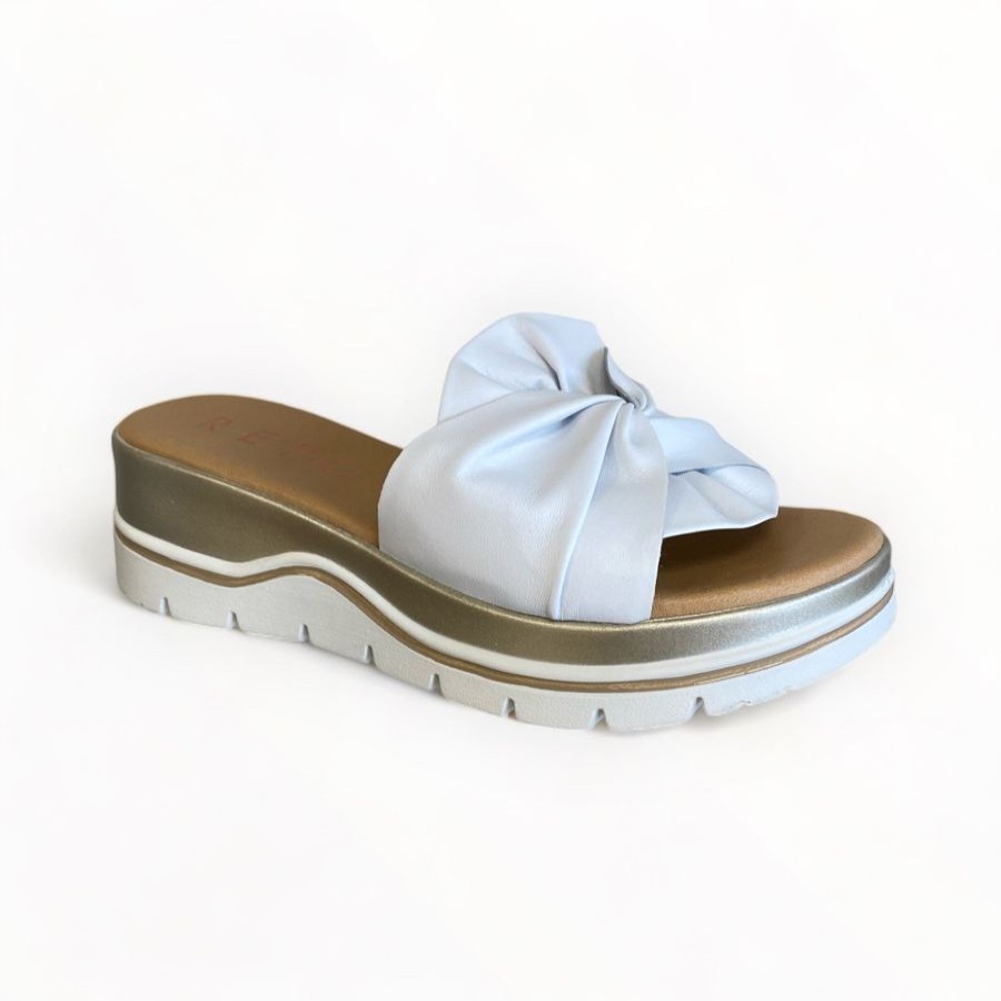 Sandals | REPO Repo White Leather Slider