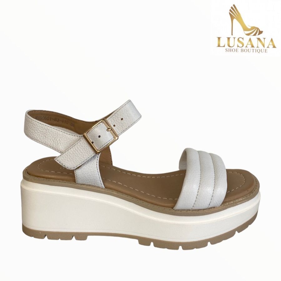 Wedges | Regarde Le Ciel Regarde Le Ciel Jemina Sandal White