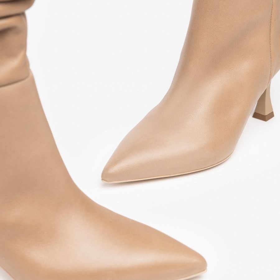 Knee High Boots | NeroGiardini Nerogiardini Taupe Slouch Boot