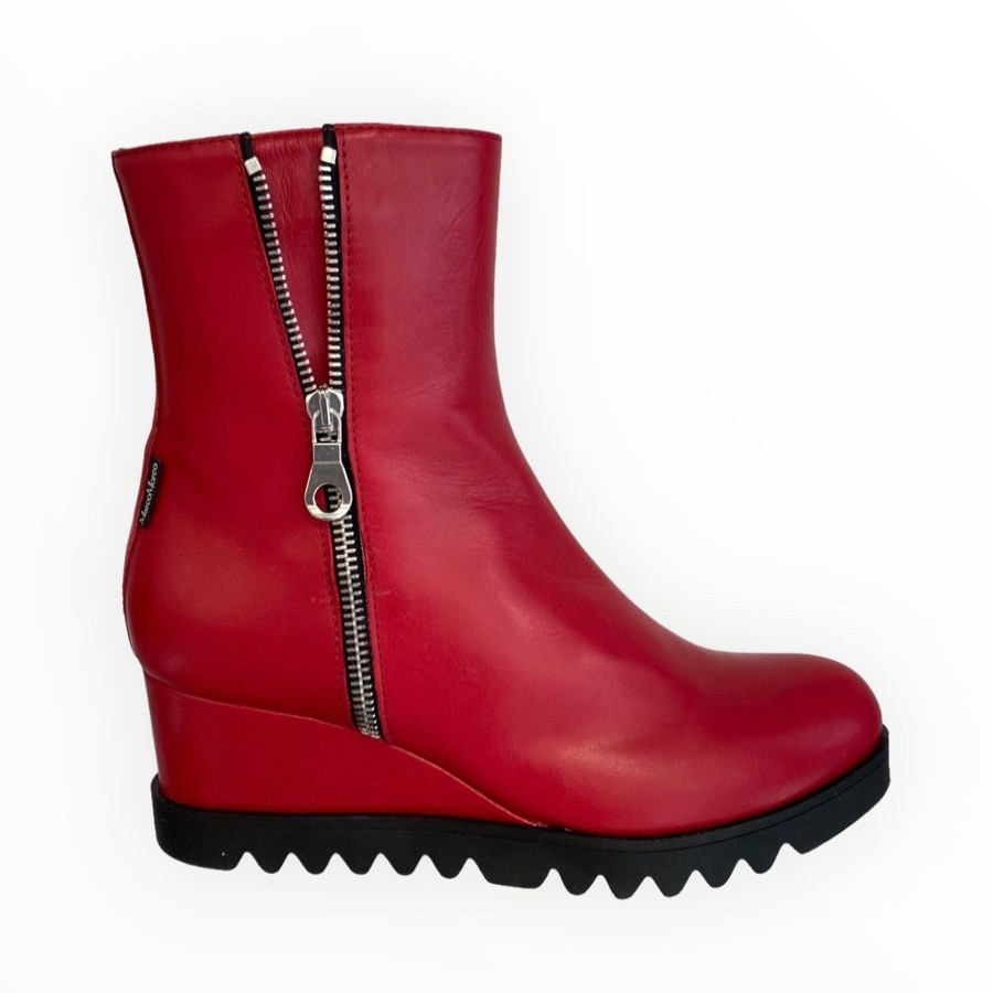 Wedges | Marco Moreo Marco Moreo Chiara Wedge Boot Red