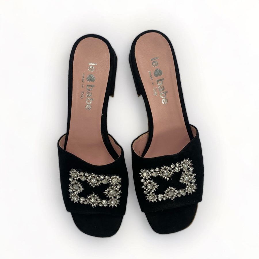 Sandals | Le Babe Le Babe Suede Sandal Black