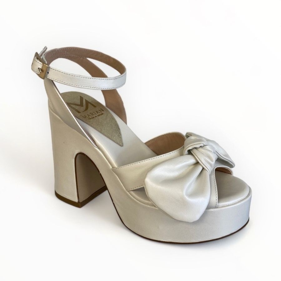 High Heels | Marian Marian Off White Platform Sandal