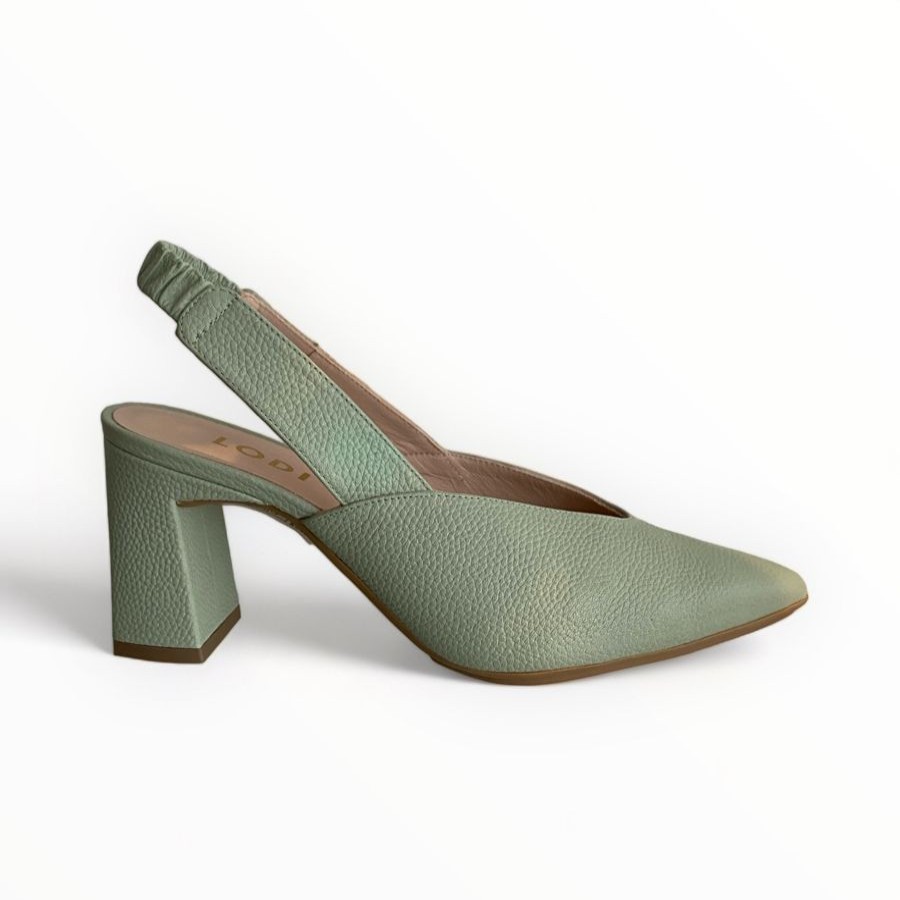 High Heels | LODI Lodi Milanesa Green Slingback Sage Green