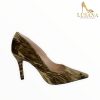 High Heels | LODI Lodi Solon-Te Green Velvet Court Shoe