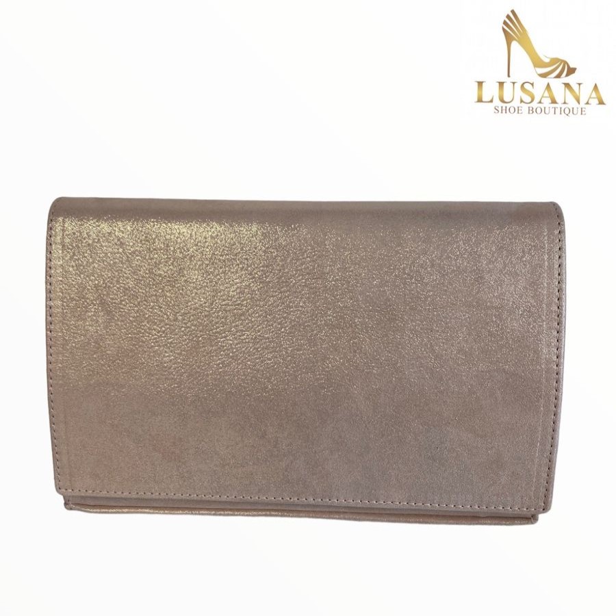 Handbags | Marian Marian Suede Rosa Clutch Bag