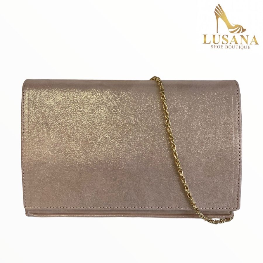 Handbags | Marian Marian Suede Rosa Clutch Bag