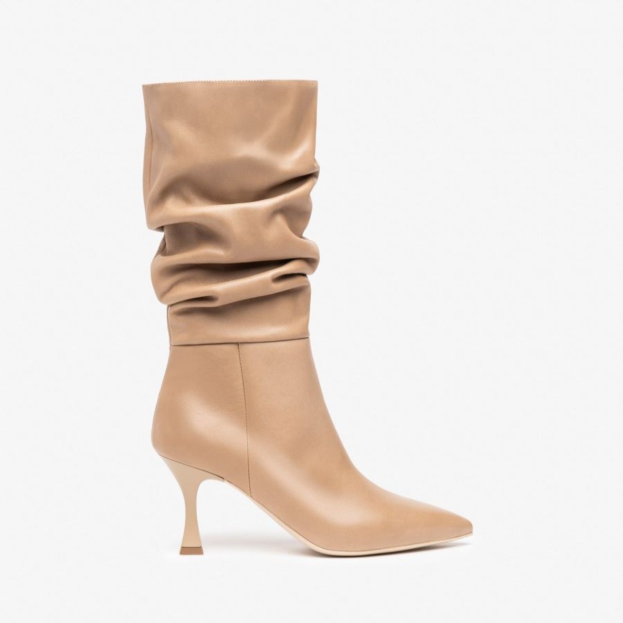 High Heels | NeroGiardini Nerogiardini Taupe Slouch Boot