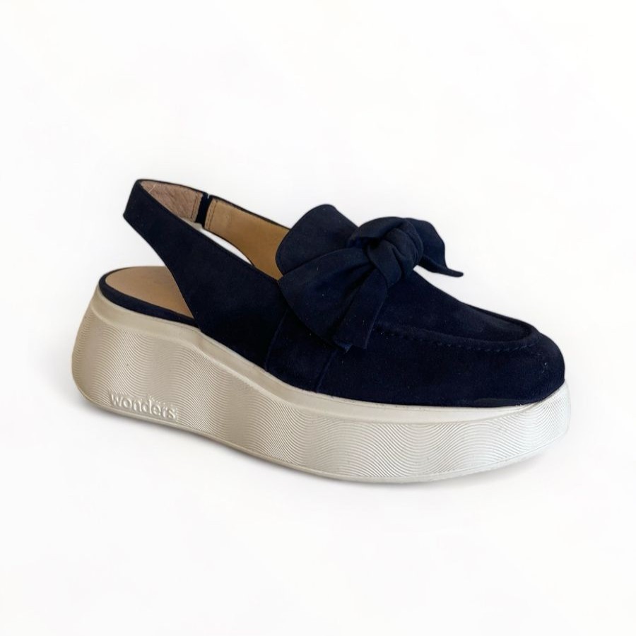 Sandals | Wonders Wonders Tulum Suede Slingback Navy