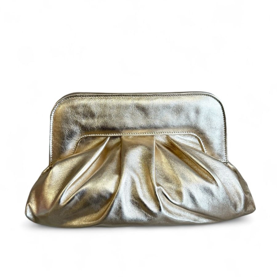 Handbags | Marian Marian Champagne Gold Clutch Bag