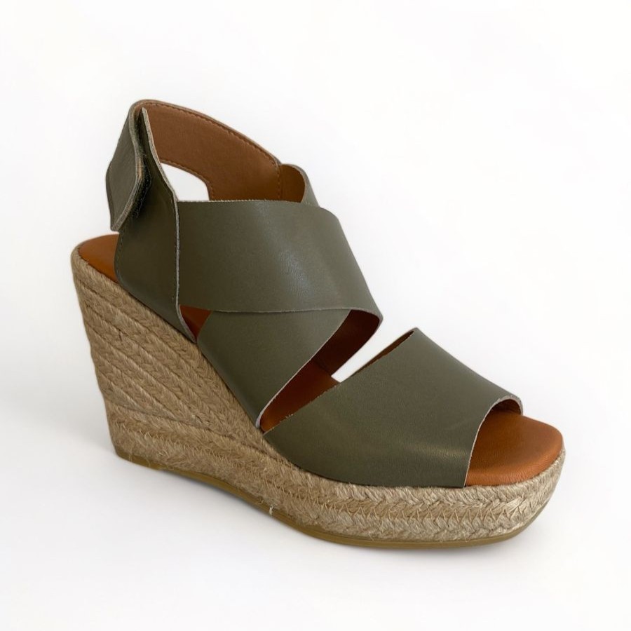 Wedges | Marian Marian Espadrille Sandal Green