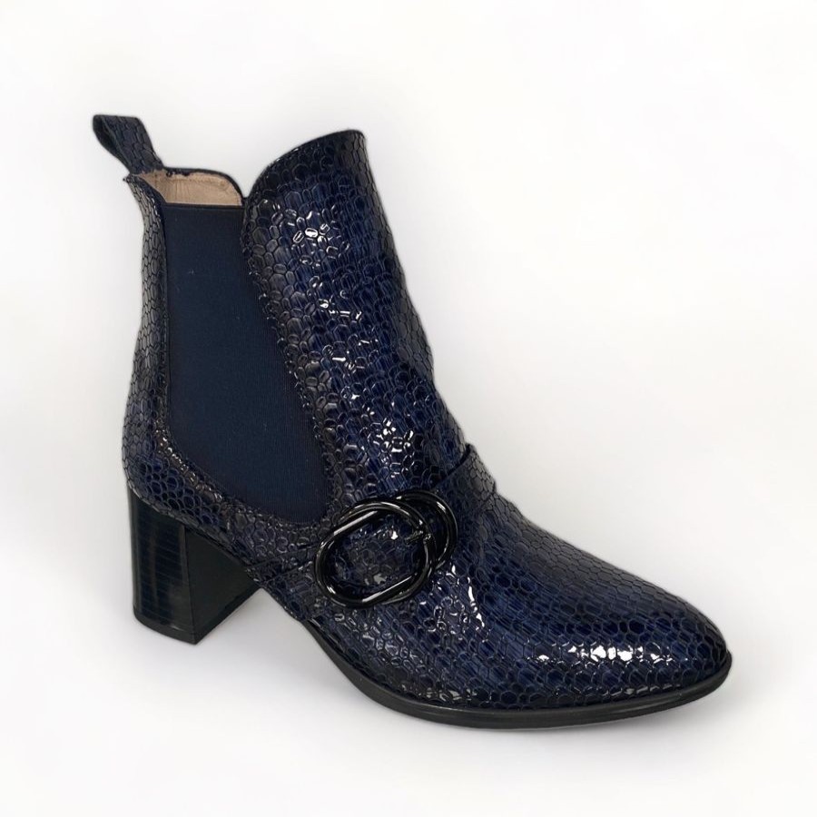 Ankle Boots | Hispanitas Hispanitas Selena Mosaic Navy Ankle Boot